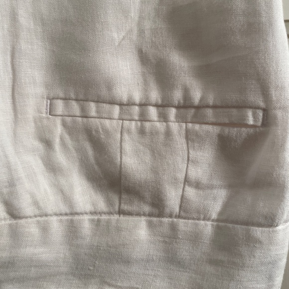 Talbots White Linen Trousers - Picture 3 of 16